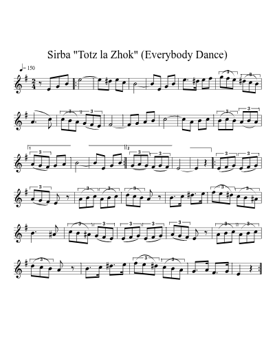 Sirba "Totz la Zhok" (Everybody Dance)