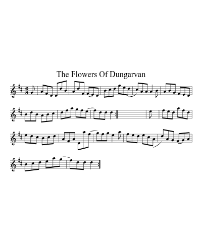 The Flowers Of Dungarvan sheet music preview
