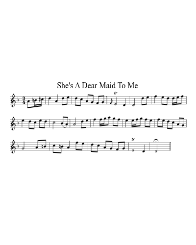 She's A Dear Maid To Me