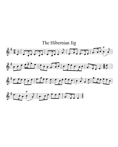 The Hibernian Jig sheet music preview