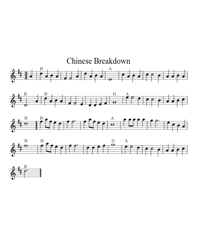 Chinese Breakdown preview