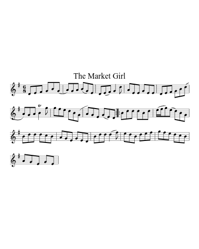 The Market Girl sheet music preview
