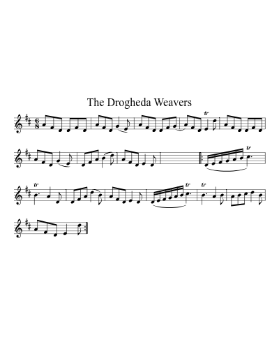 The Drogheda Weavers sheet music preview