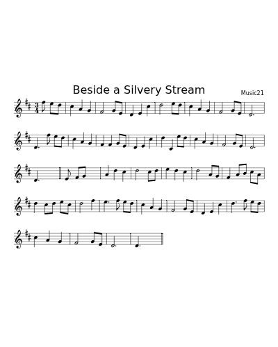 Beside a Silvery Stream