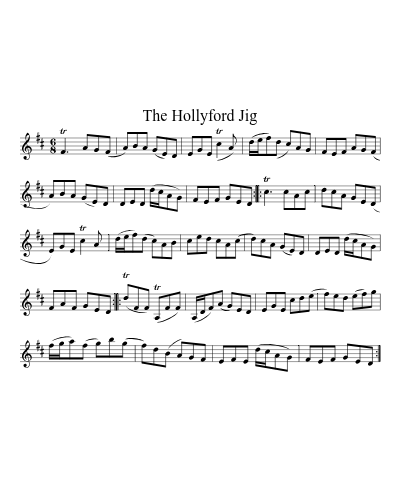 The Hollyford Jig sheet music preview