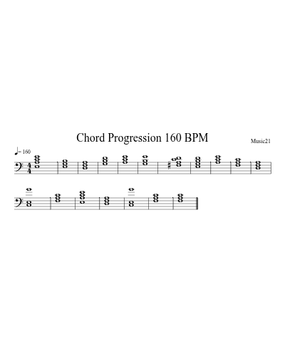 Chord Progression 160 BPM preview