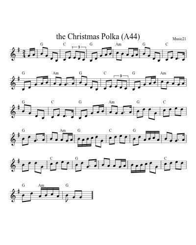 the Christmas Polka (A44)