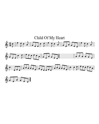 Child Of My Heart (Version 3) preview