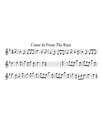 Come In From The Rain (Version 4) preview