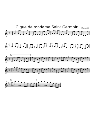 Gigue de madame Saint Germain