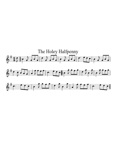 The Holey Halfpenny sheet music preview