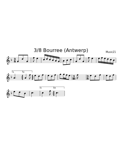 3/8 Bourree (Antwerp) (Version 2)
