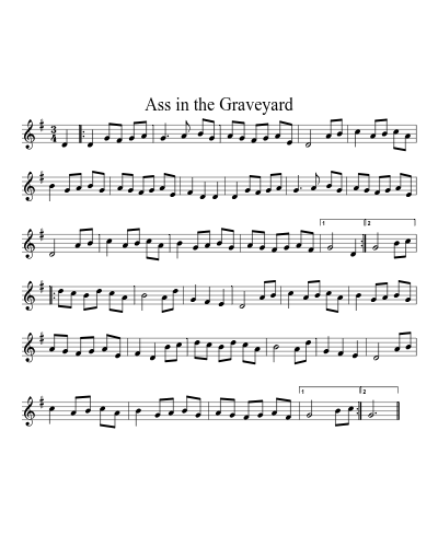 Ass in the Graveyard preview
