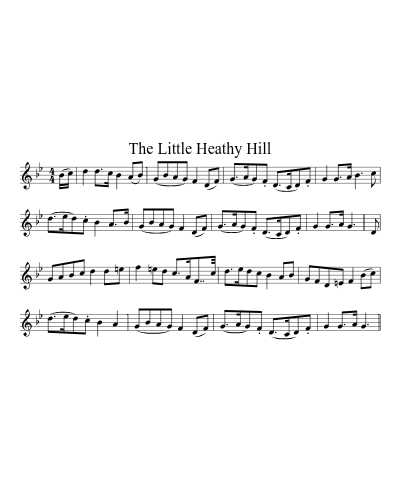 The Little Heathy Hill sheet music preview