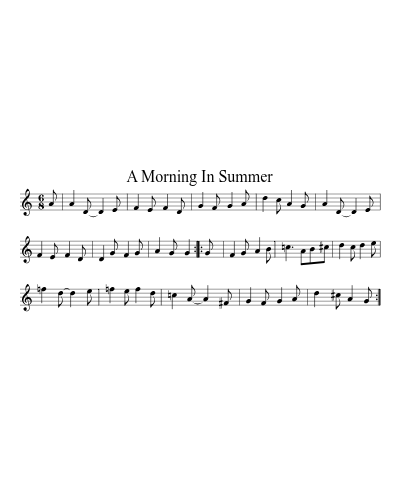 A Morning In Summer