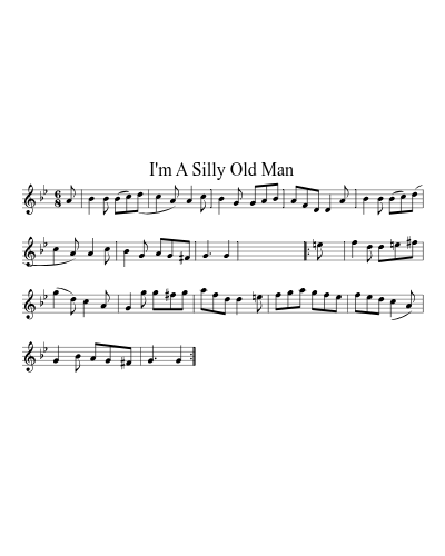I'm A Silly Old Man