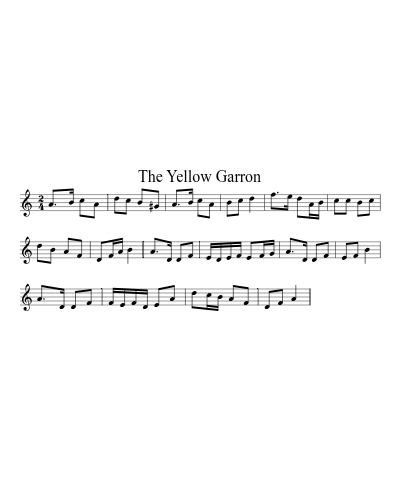 The Yellow Garron sheet music preview