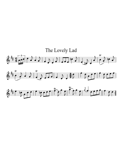 The Lovely Lad sheet music preview