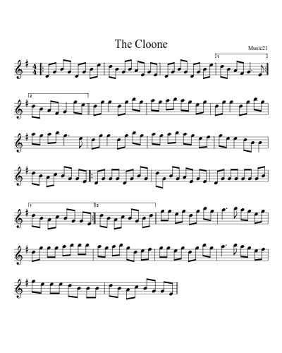 The Cloone sheet music preview