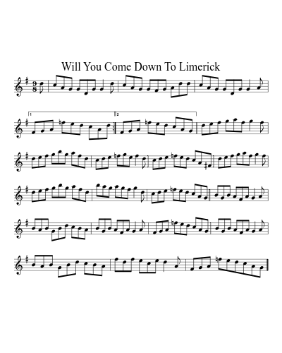 Will You Come Down To Limerick (Version 2) preview