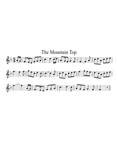 The Mountain Top (Version 3) sheet music preview