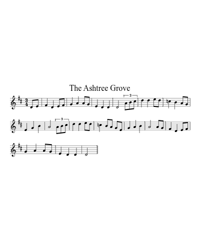 The Ashtree Grove sheet music preview