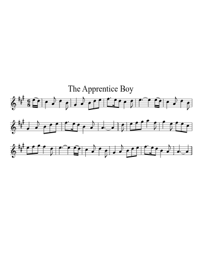 The Apprentice Boy sheet music preview