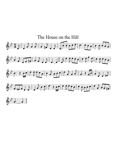 The House on the Hill (Version 3) sheet music preview