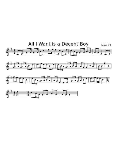 All I Want is a Decent Boy