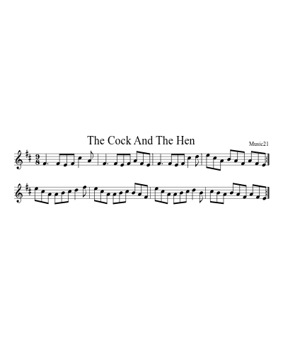 The Cock And The Hen sheet music preview