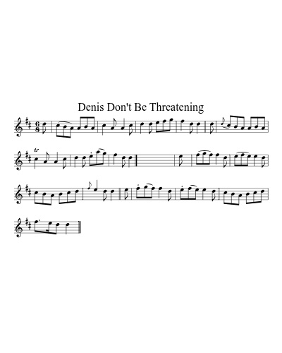 Denis Don't Be Threatening preview
