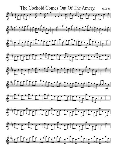 The Cockold Comes Out Of The Amery.