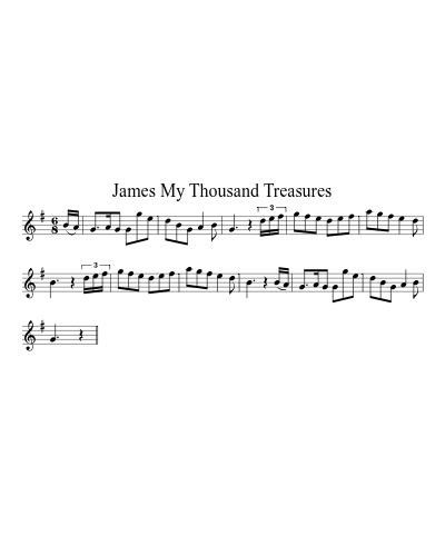 James My Thousand Treasures (Version 2)