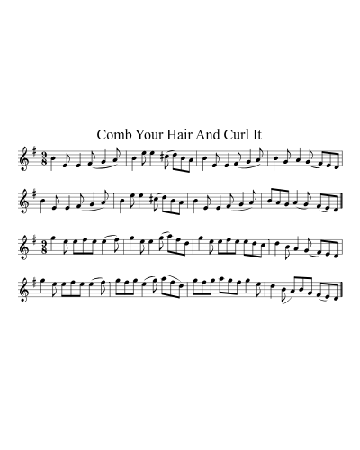 Comb Your Hair and Curl It (Version 3) preview