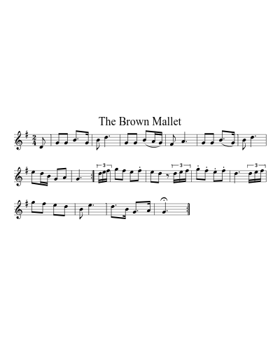 The Brown Mallet sheet music preview