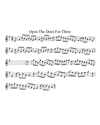 Open The Door For Three