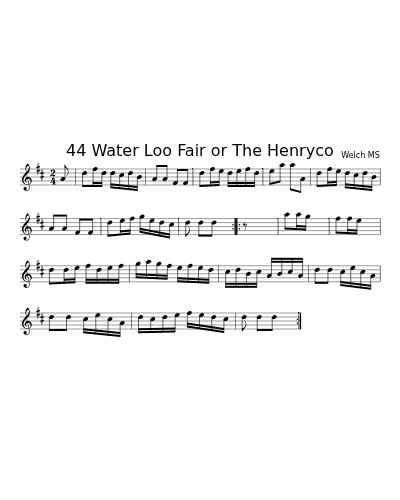 44 Water Loo Fair or The Henryco (Version 2)