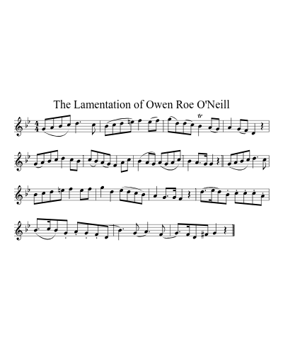 The Lamentation of Owen Roe O'Neill (Version 2)