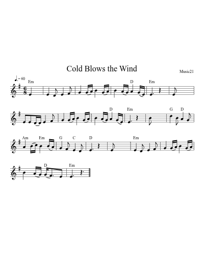 Cold Blows the Wind