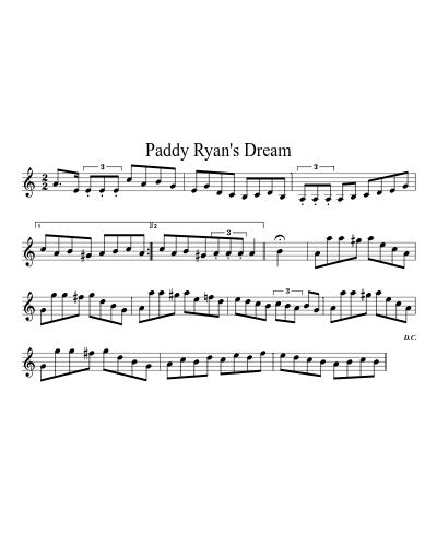 Paddy Ryan's Dream (Version 6)