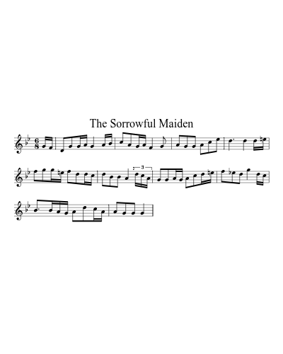 The Sorrowful Maiden sheet music preview
