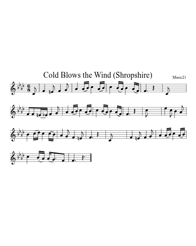 Cold Blows the Wind (Shropshire)
