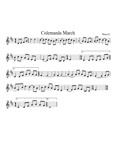 Colemanâs March preview