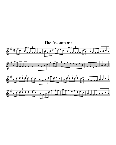 The Avonmore (Version 2) sheet music preview