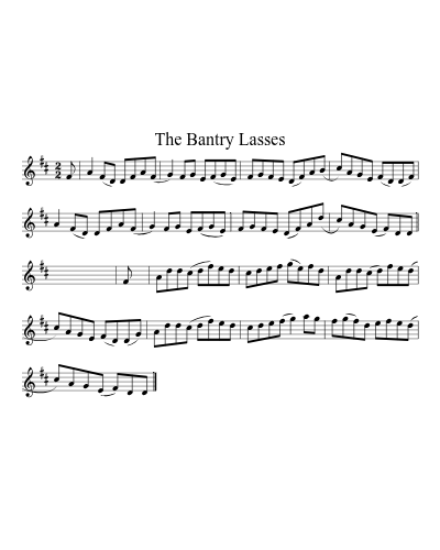 The Bantry Lasses (Version 2) sheet music preview