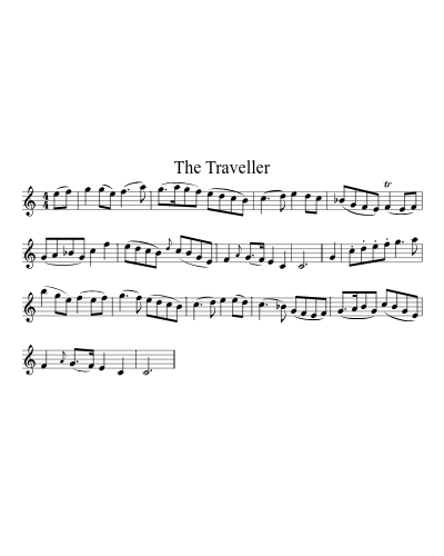 The Traveller (Version 4) sheet music preview