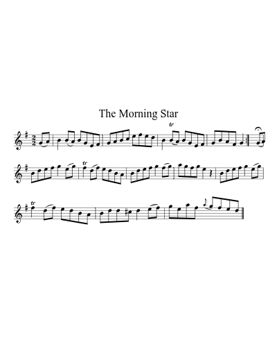 The Morning Star (Version 4) sheet music preview